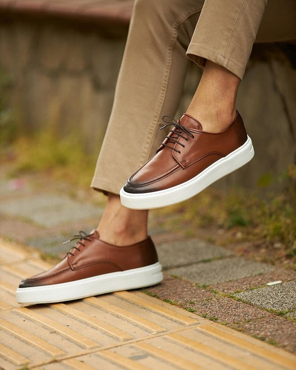 Brown Lace up Sneakers for Men – SARDINELLI display picture 3