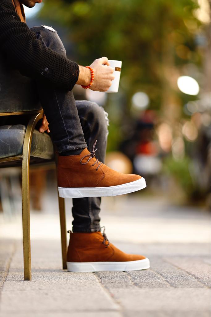 Men tan ankle boots Mens main image 3