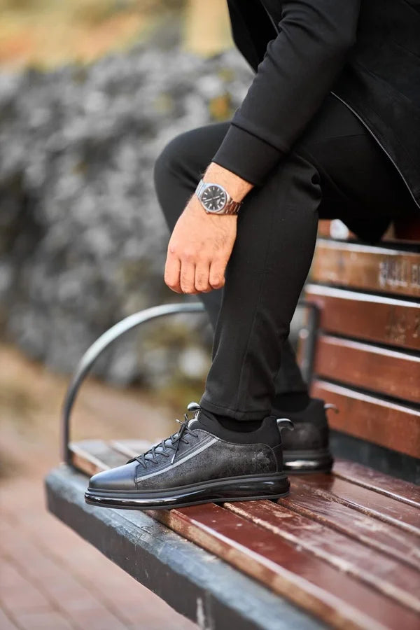 mens black leather dress sneakers Shop & Suede 43 active-style day breathability US SIZE:US20 Steve Madden Men's Nunan