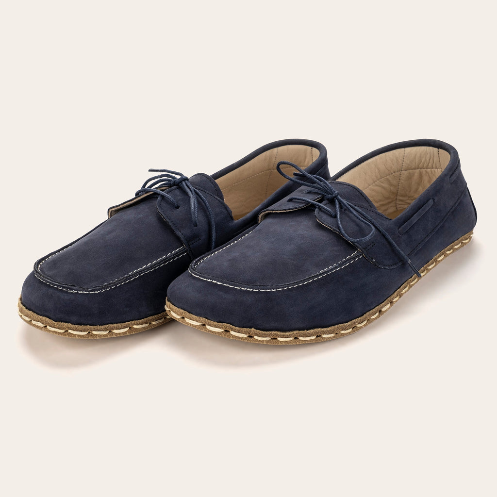 Men's Navy Nubuck Dock Shoes