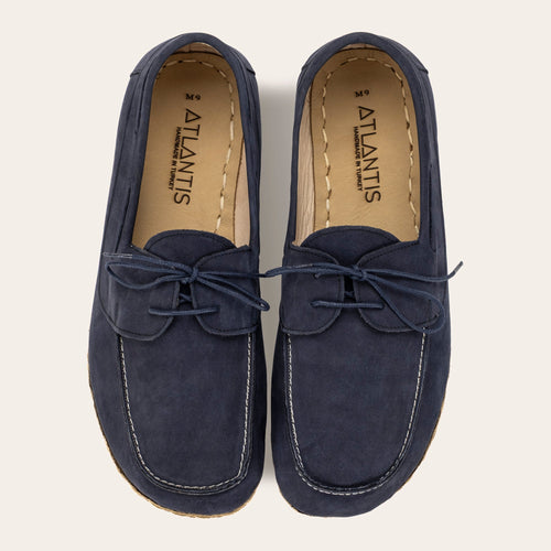 Men's Navy Nubuck Dock Shoes