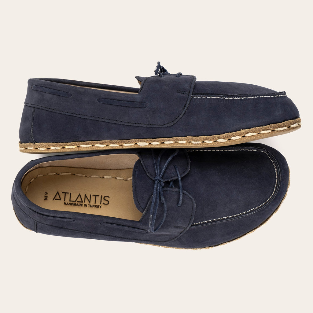 Men's Navy Nubuck Dock Shoes