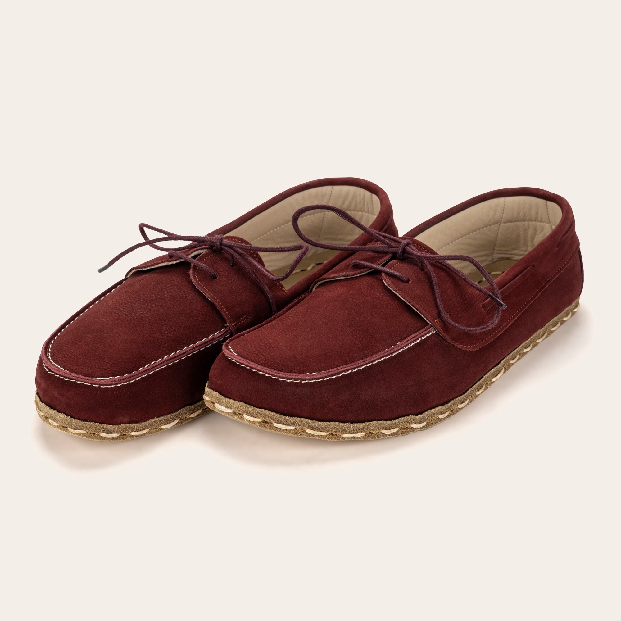 Men's Burgundy Dock Shoes