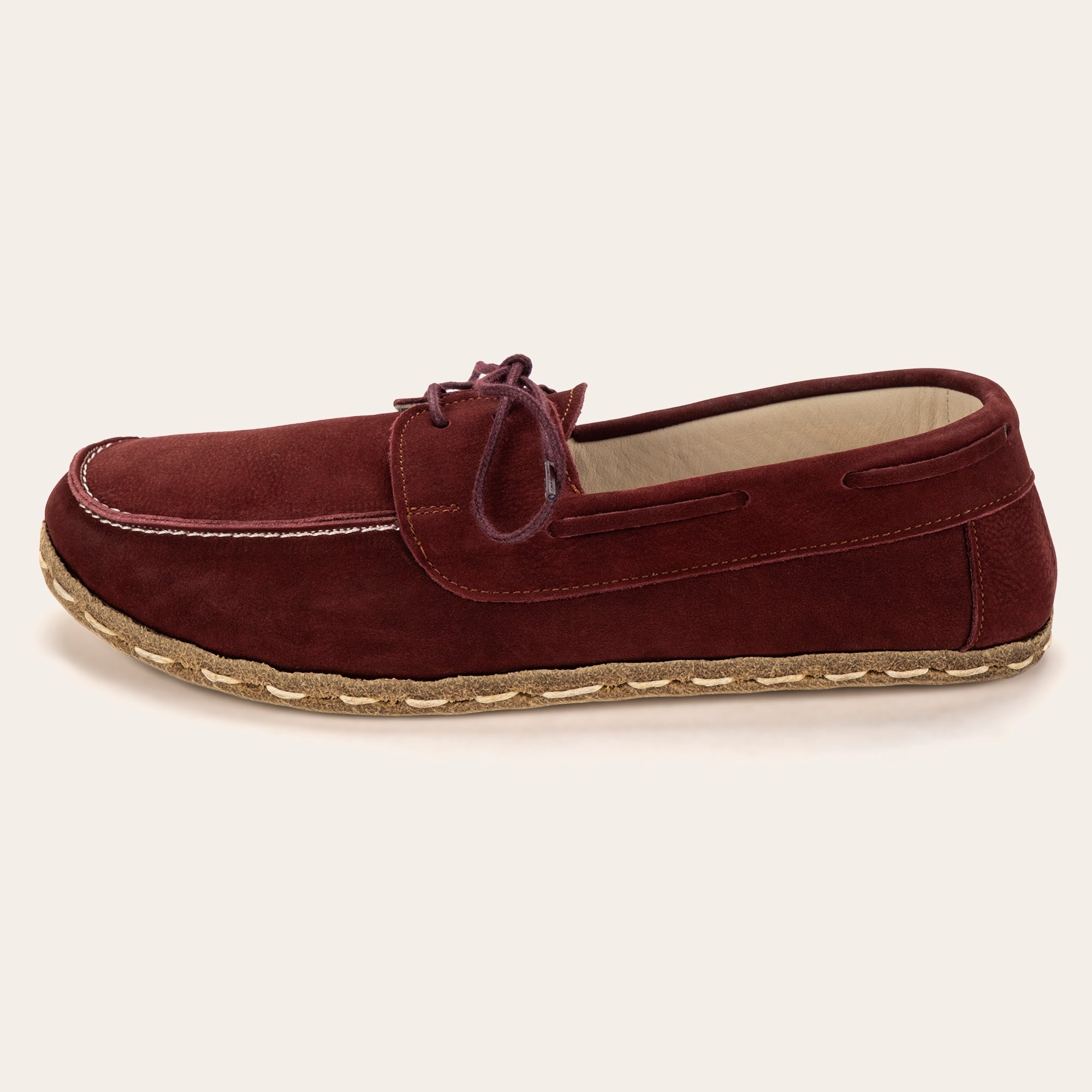 Men's Burgundy Dock Shoes