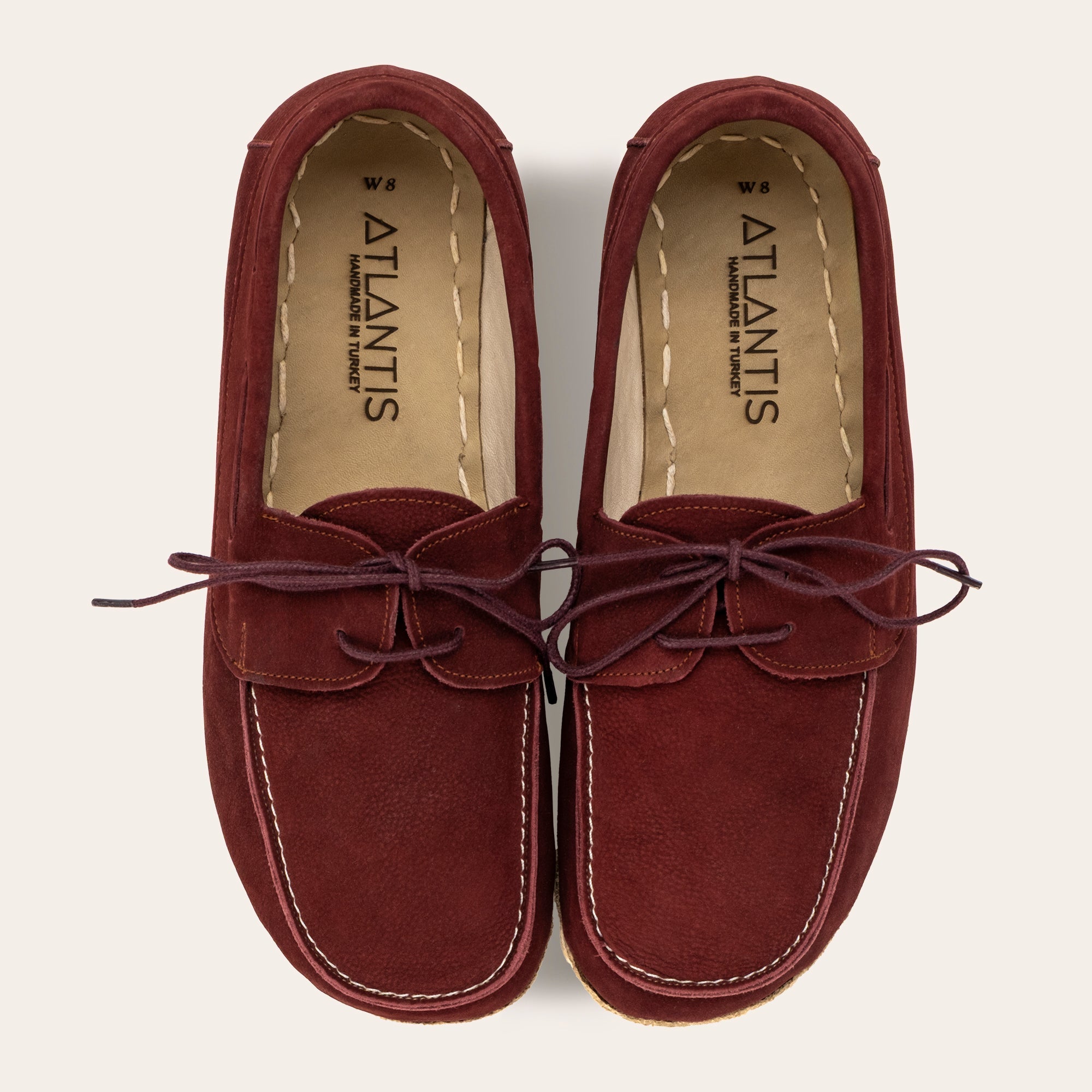 Men's Burgundy Dock Shoes