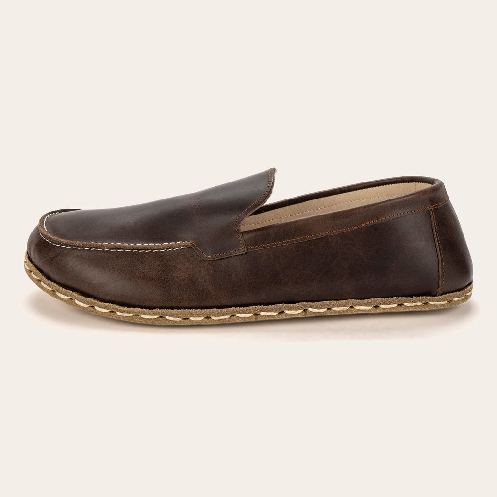 Men's Coffee Brown Moccasins