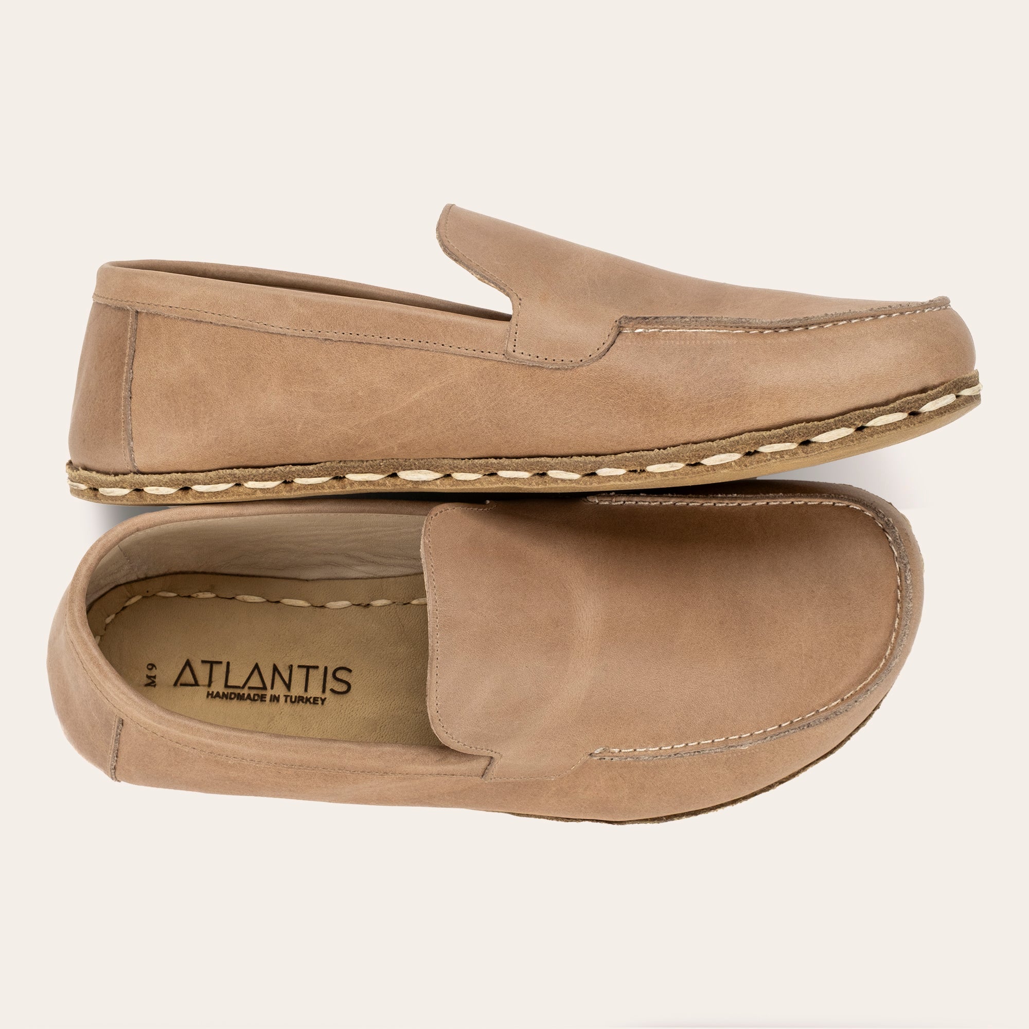 Men's Tan Moccasins
