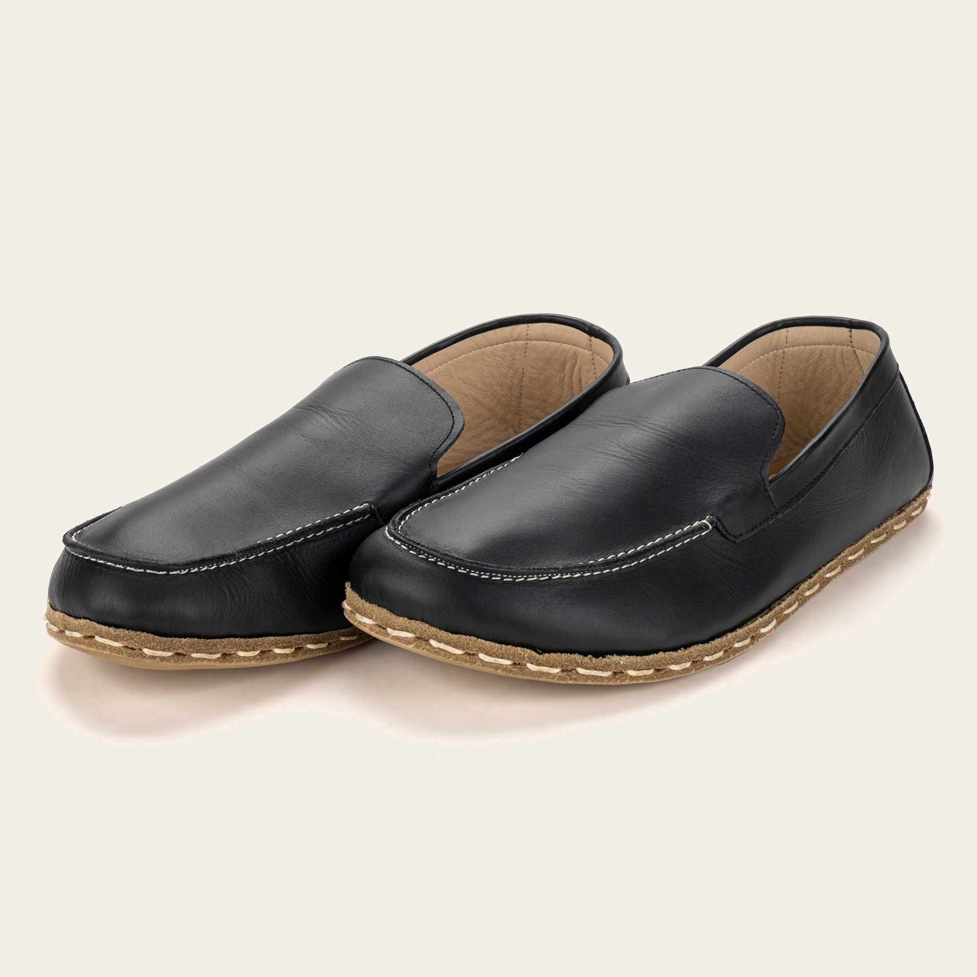 Men's Black Moccasins