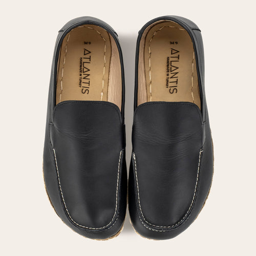 Men's Black Moccasins