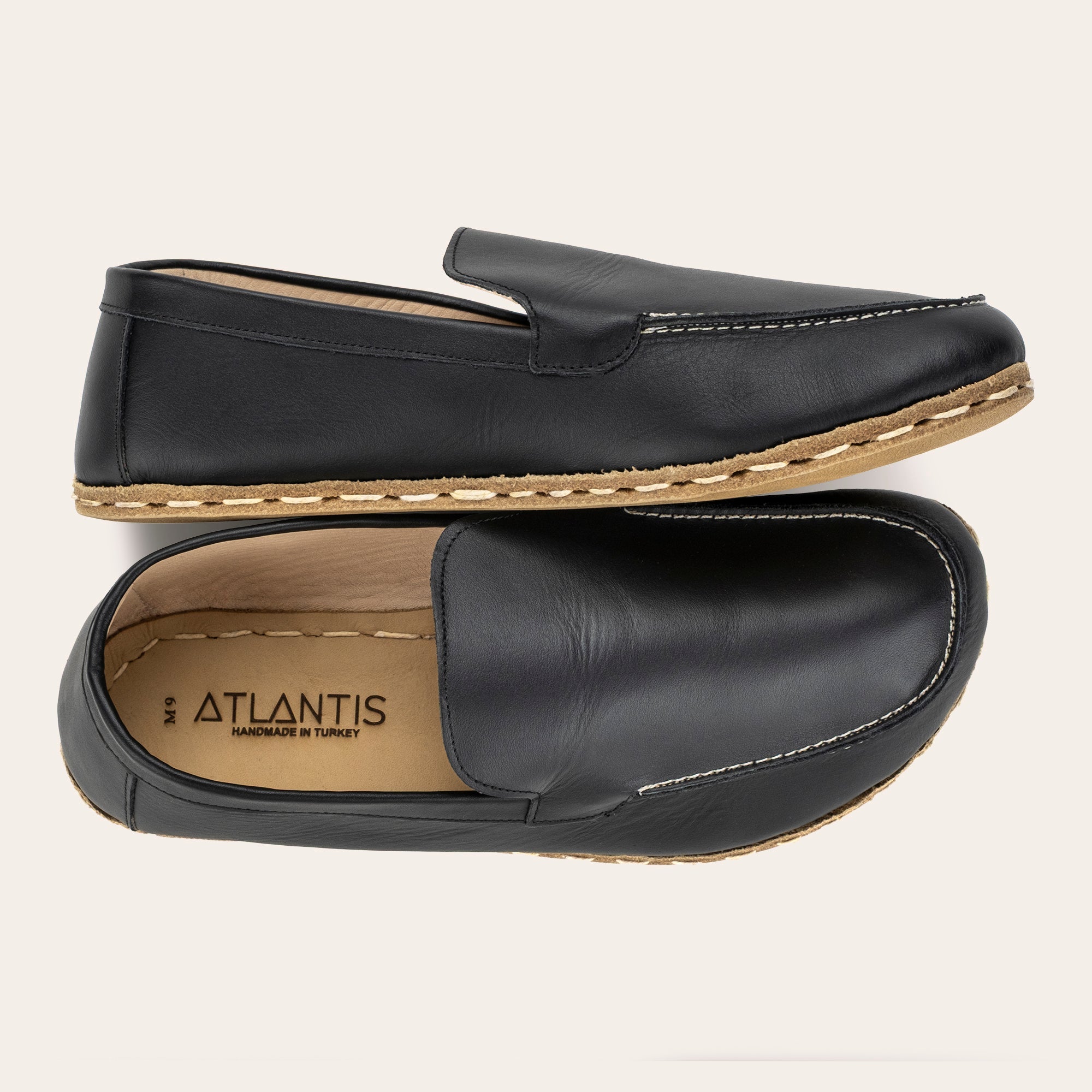 Men's Black Moccasins