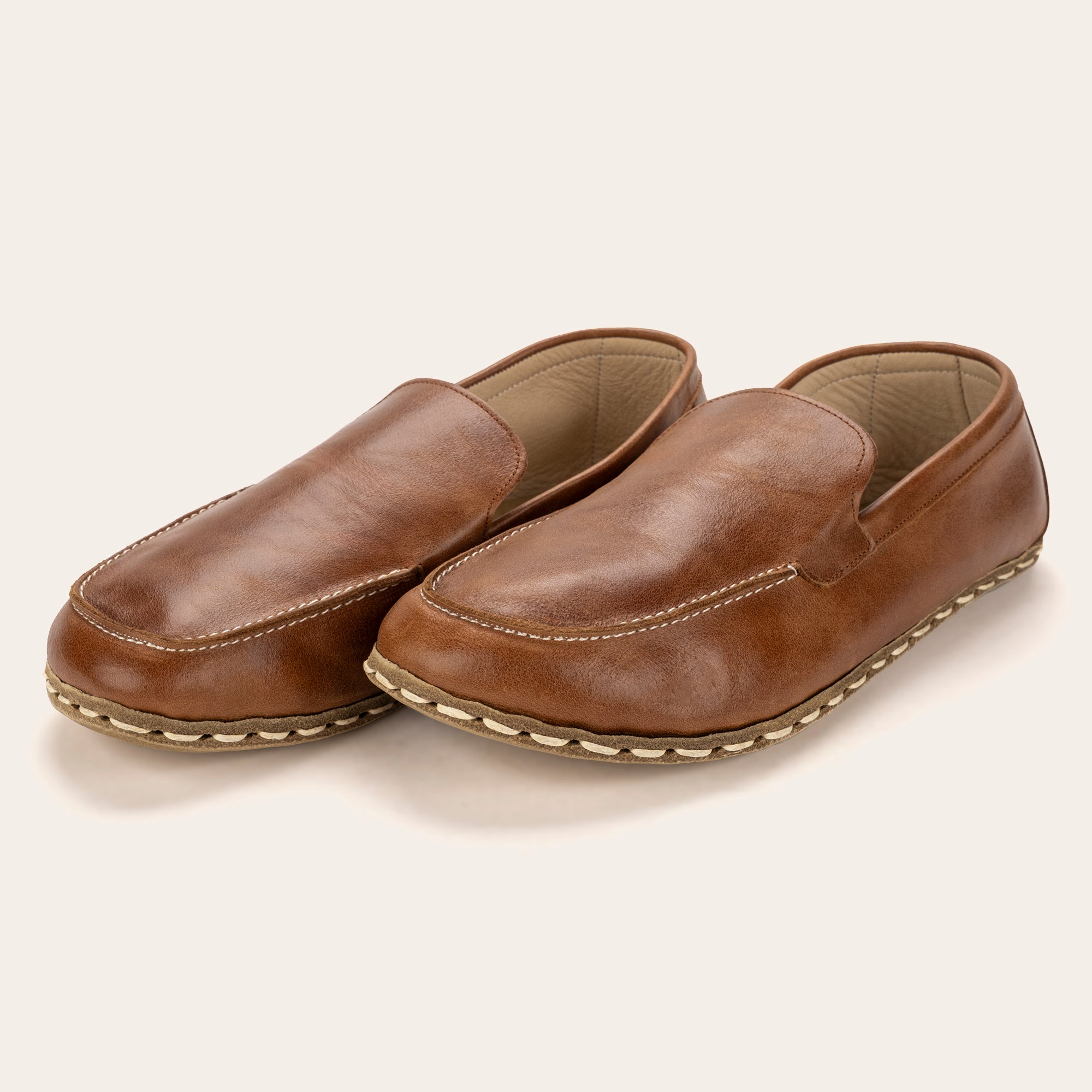 Men's Antique Brown Moccasins