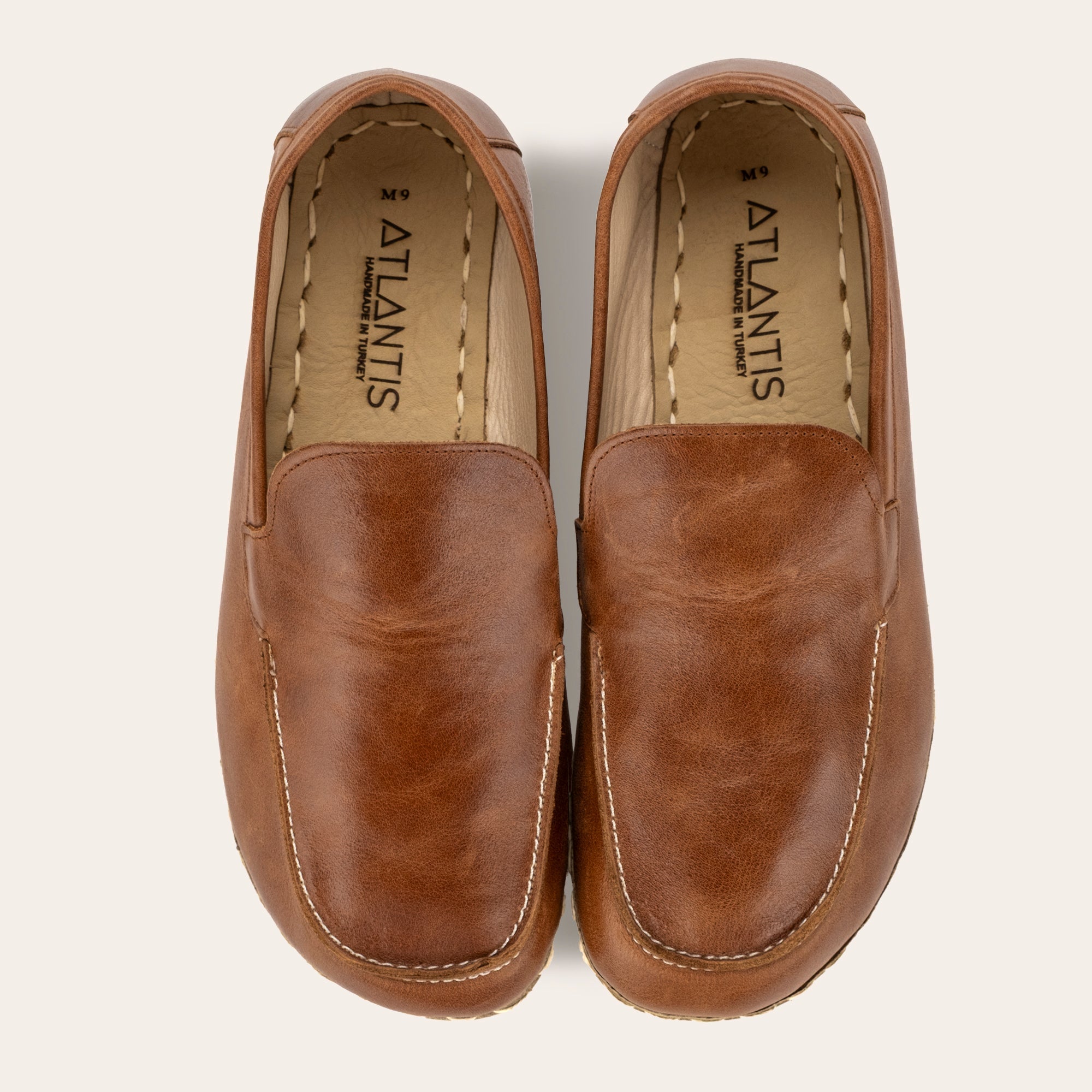 Men's Antique Brown Moccasins