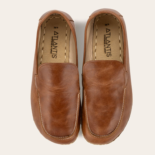 Men's Antique Brown Moccasins