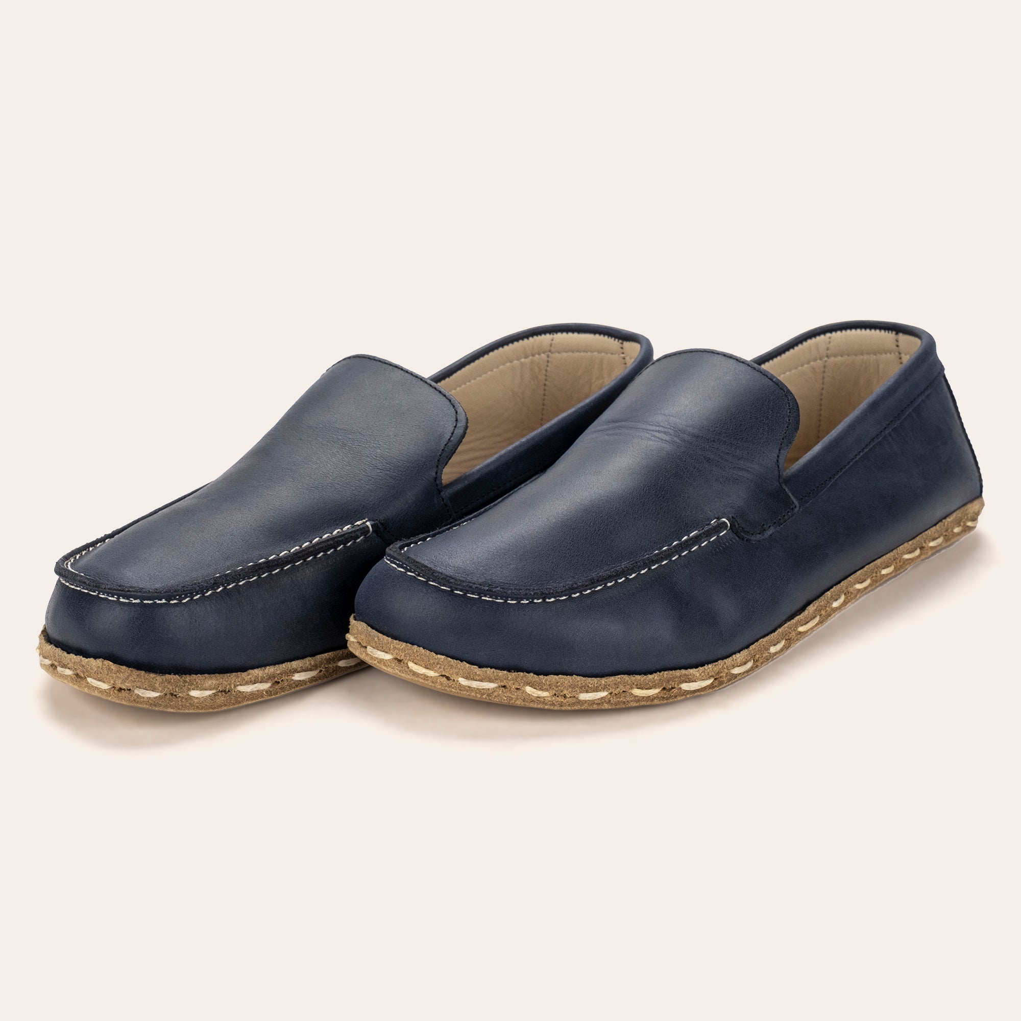 Men's Blue Moccasins