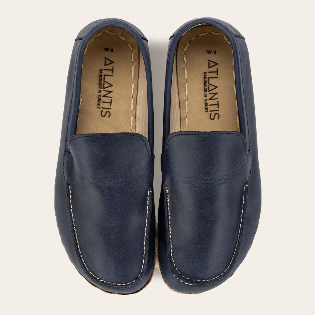 Men's Blue Moccasins