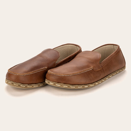 Men's Lion Brown Moccasins