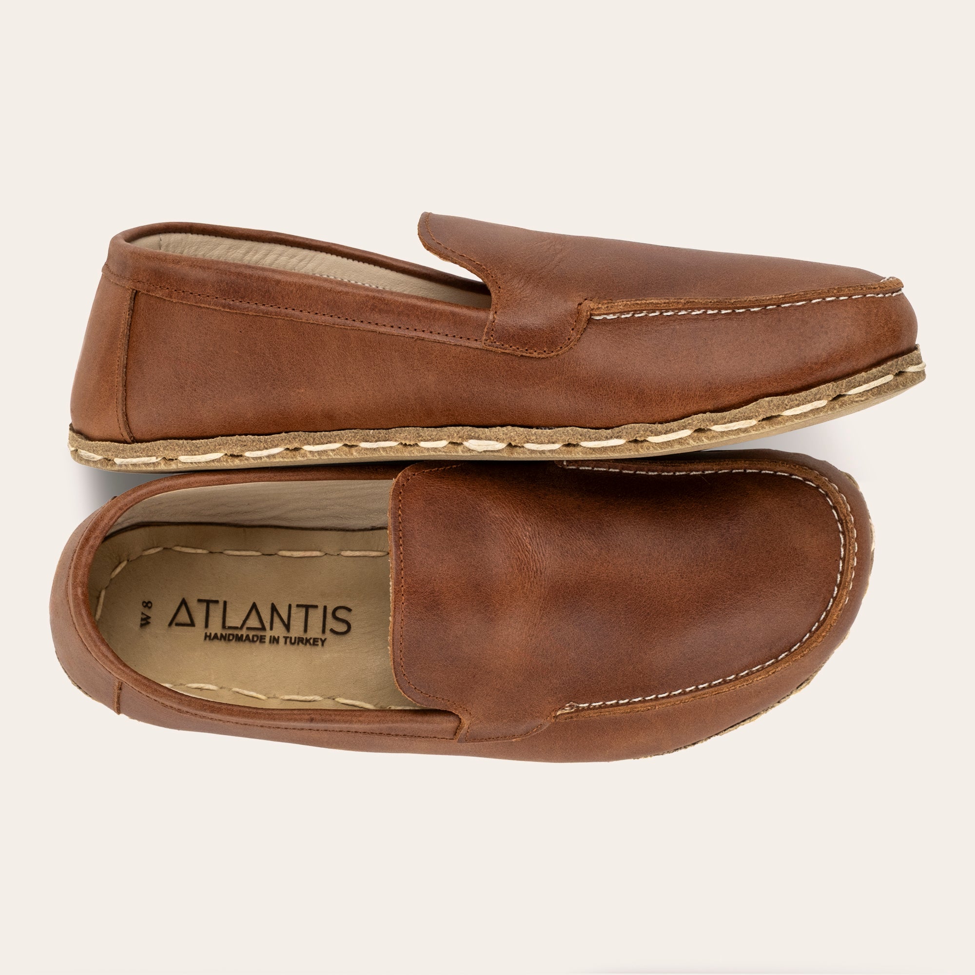 Men's Lion Brown Moccasins