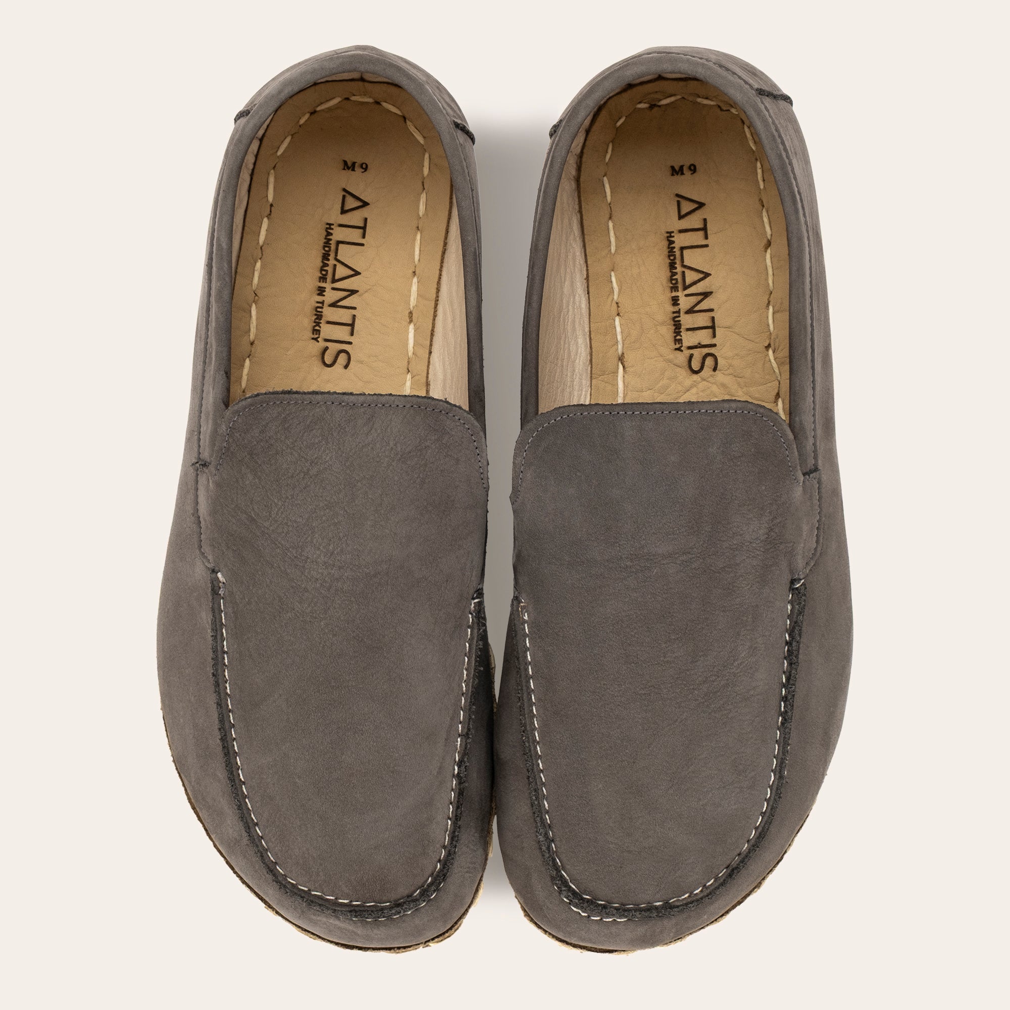 Women's Gray Moccasins