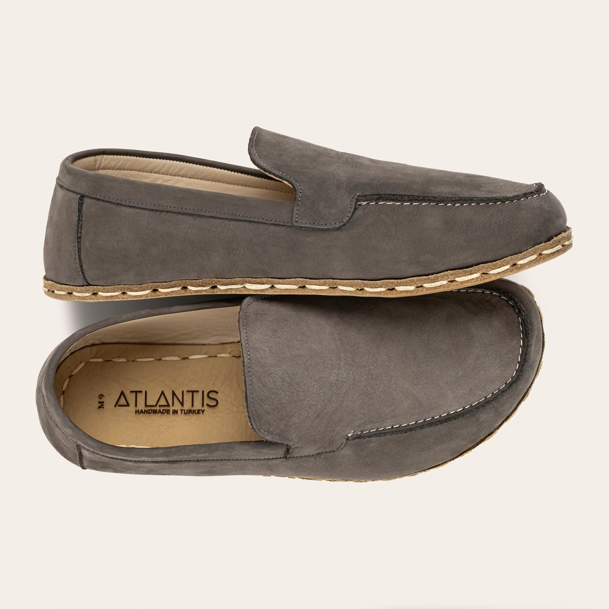 Women's Gray Moccasins