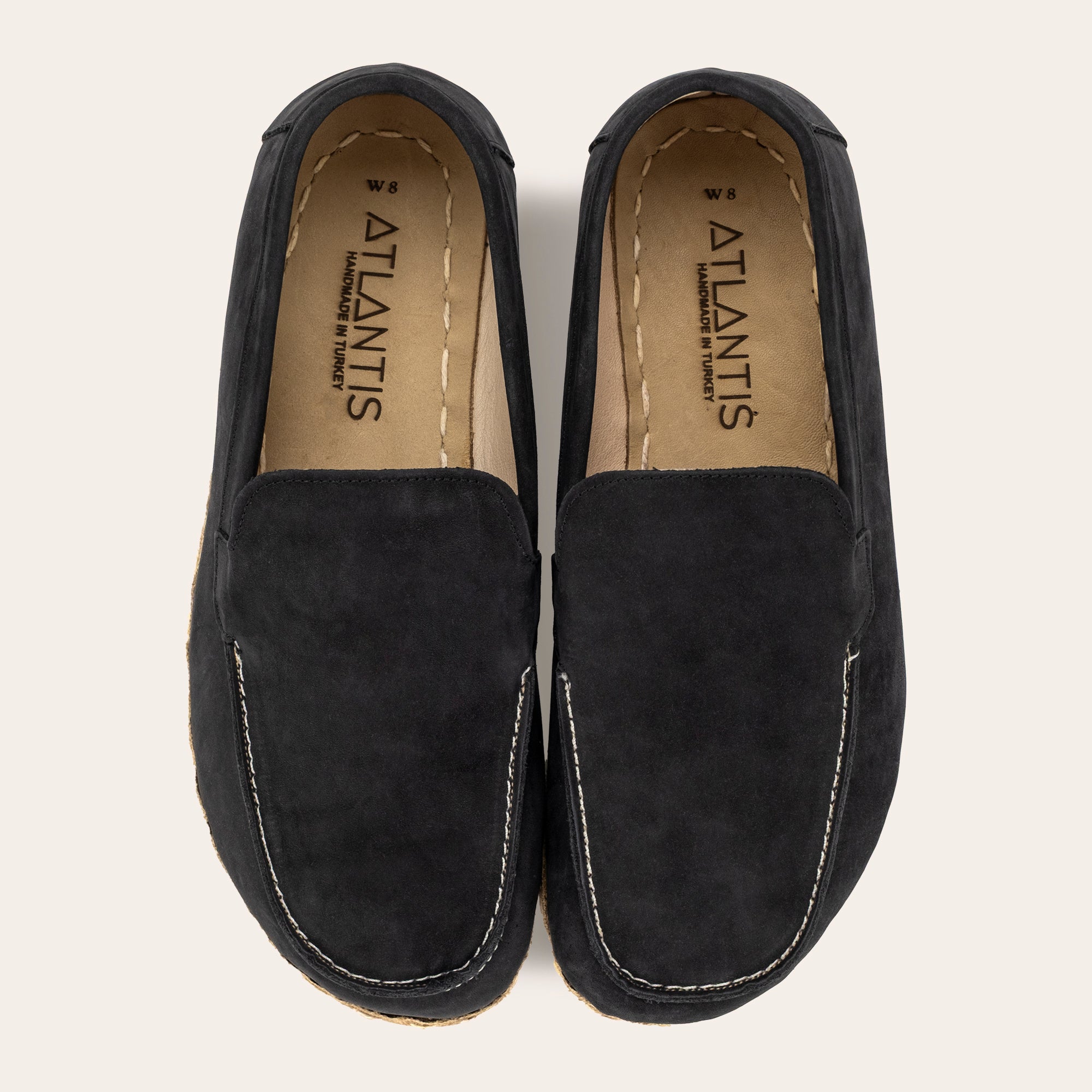 Men's Black Nubuck Moccasins