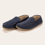 Men's Navy Nubuck Moccasins