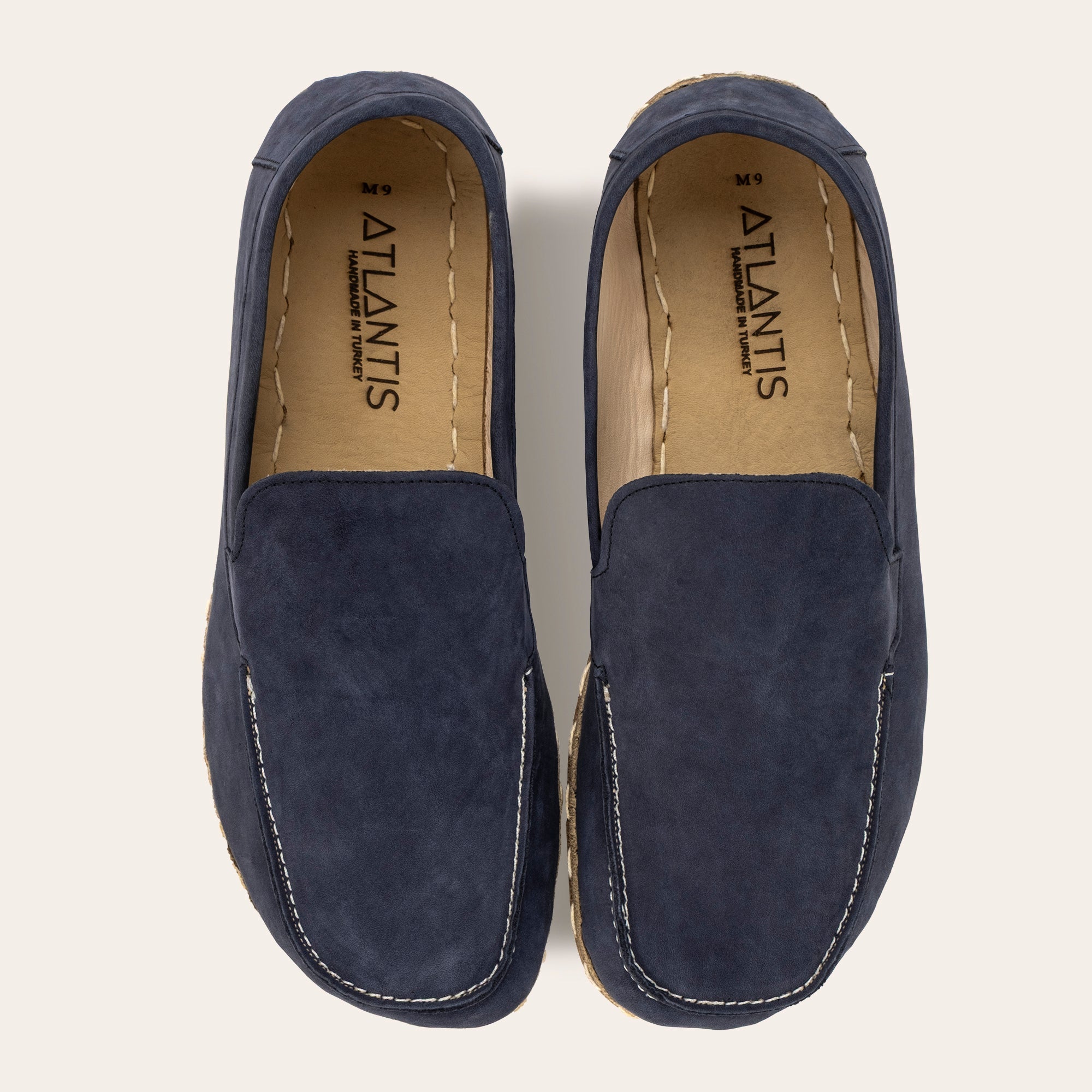 Men's Navy Nubuck Moccasins