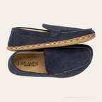 Men's Navy Nubuck Moccasins
