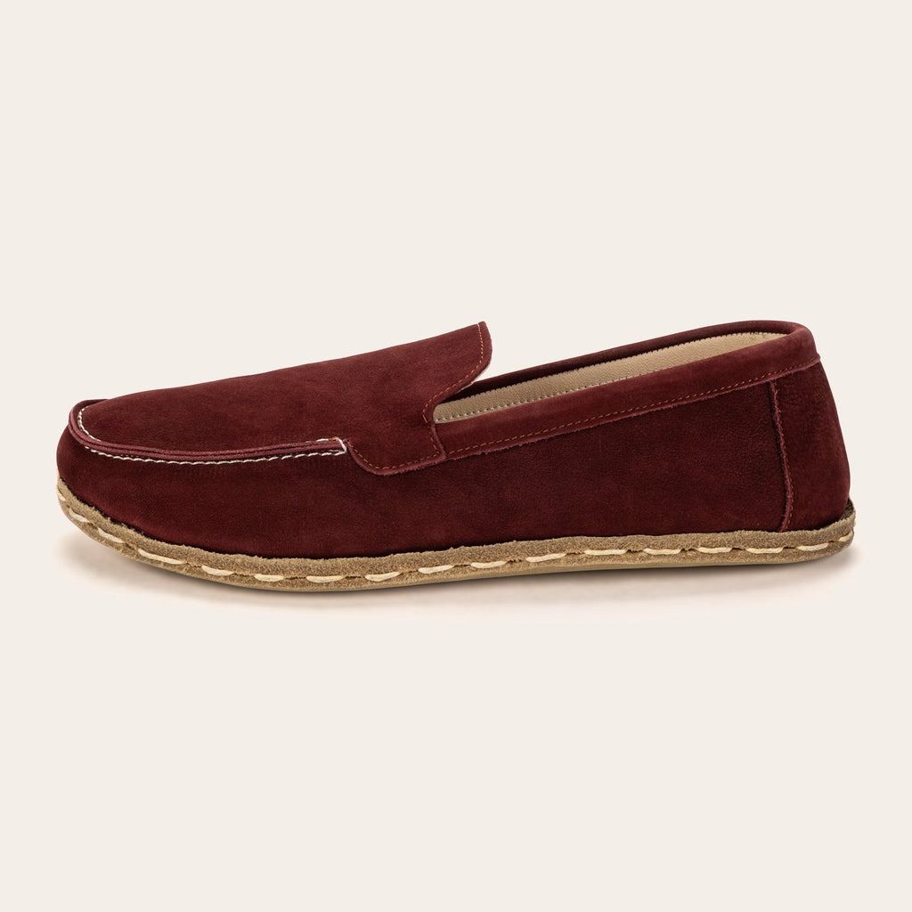 Men's Burgundy Moccasins