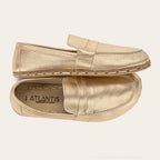 Men's Gold Penny Loafers