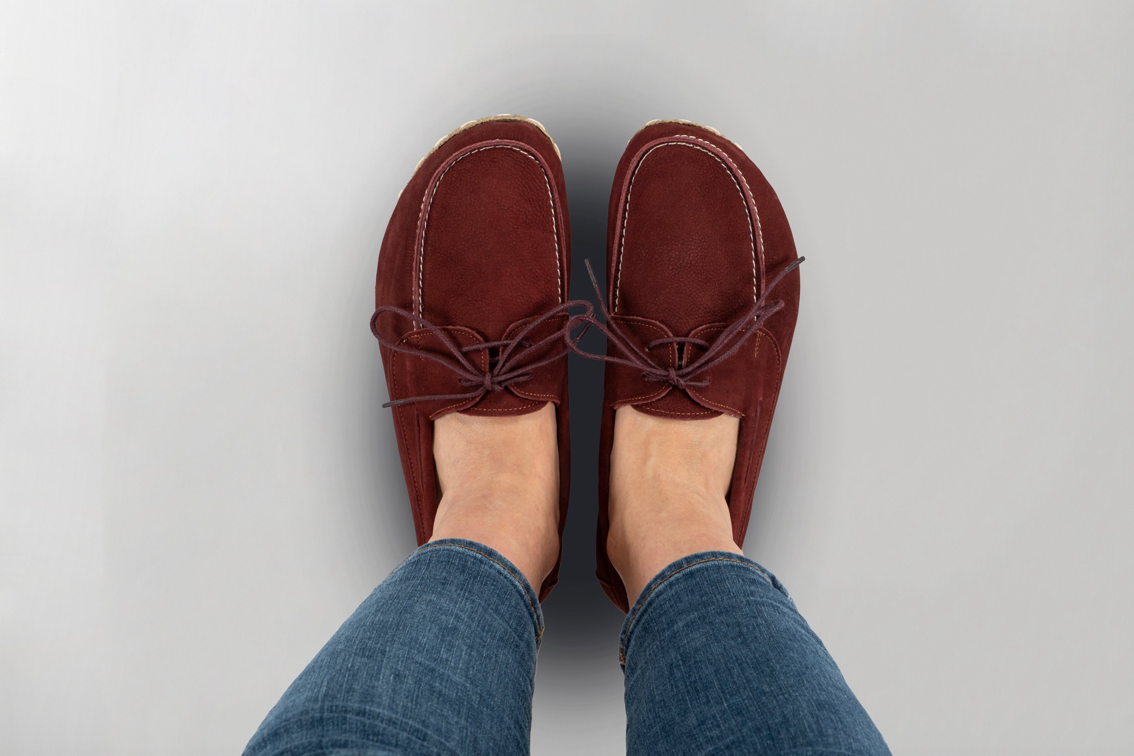Men's Burgundy Dock Shoes