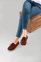 Men's Burgundy Dock Shoes