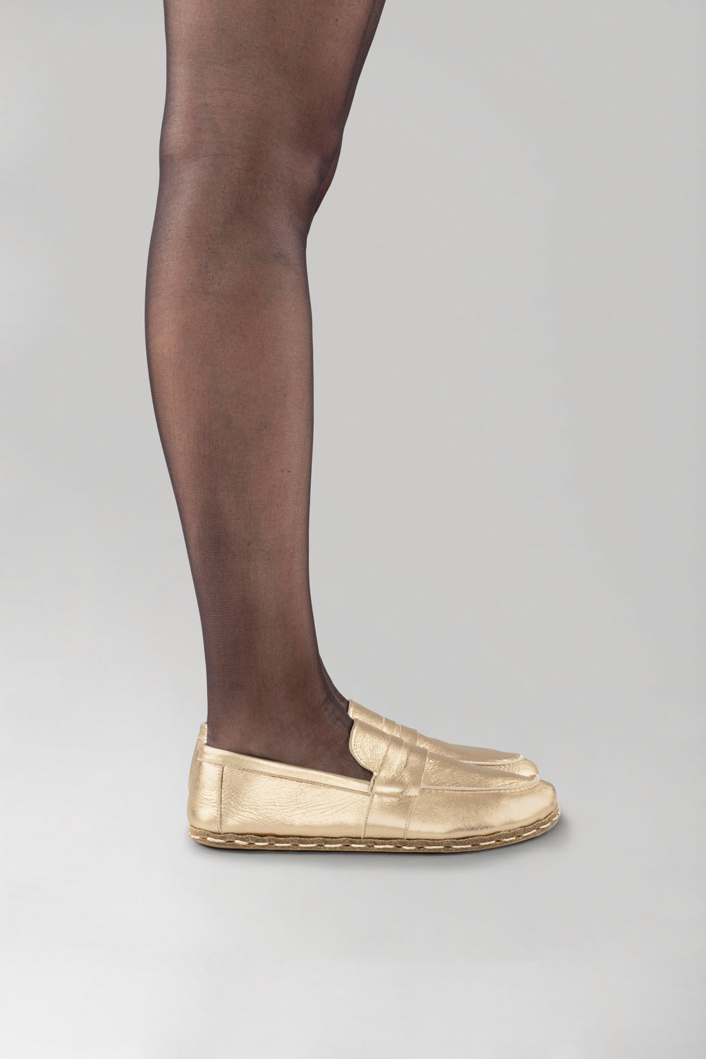Men's Gold Penny Loafers