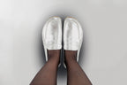 Men's Silver Penny Loafers