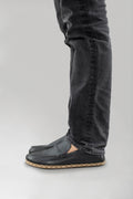 Men's Black Moccasins