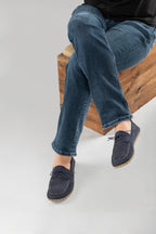 Men's Navy Nubuck Dock Shoes