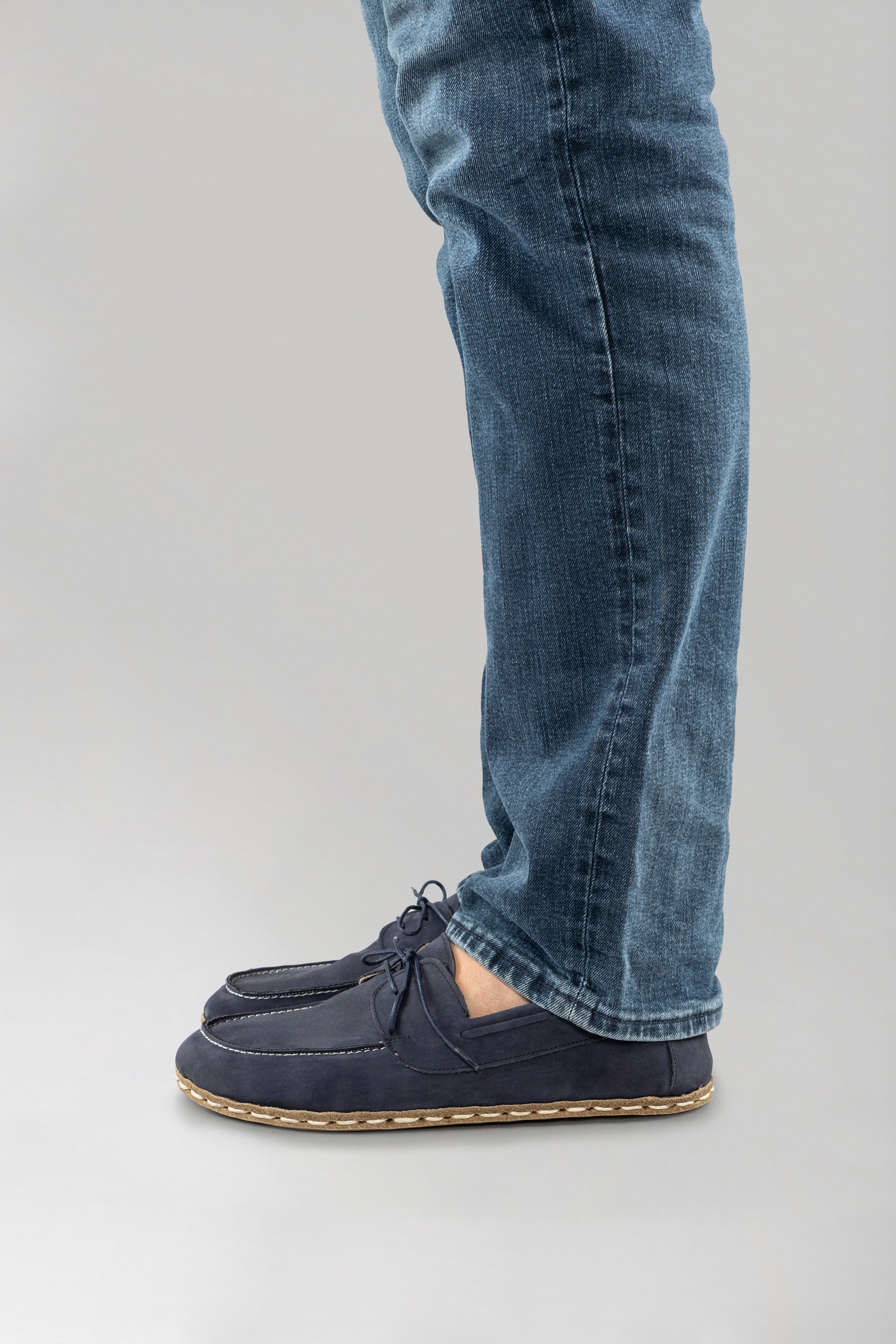 Men's Navy Nubuck Dock Shoes