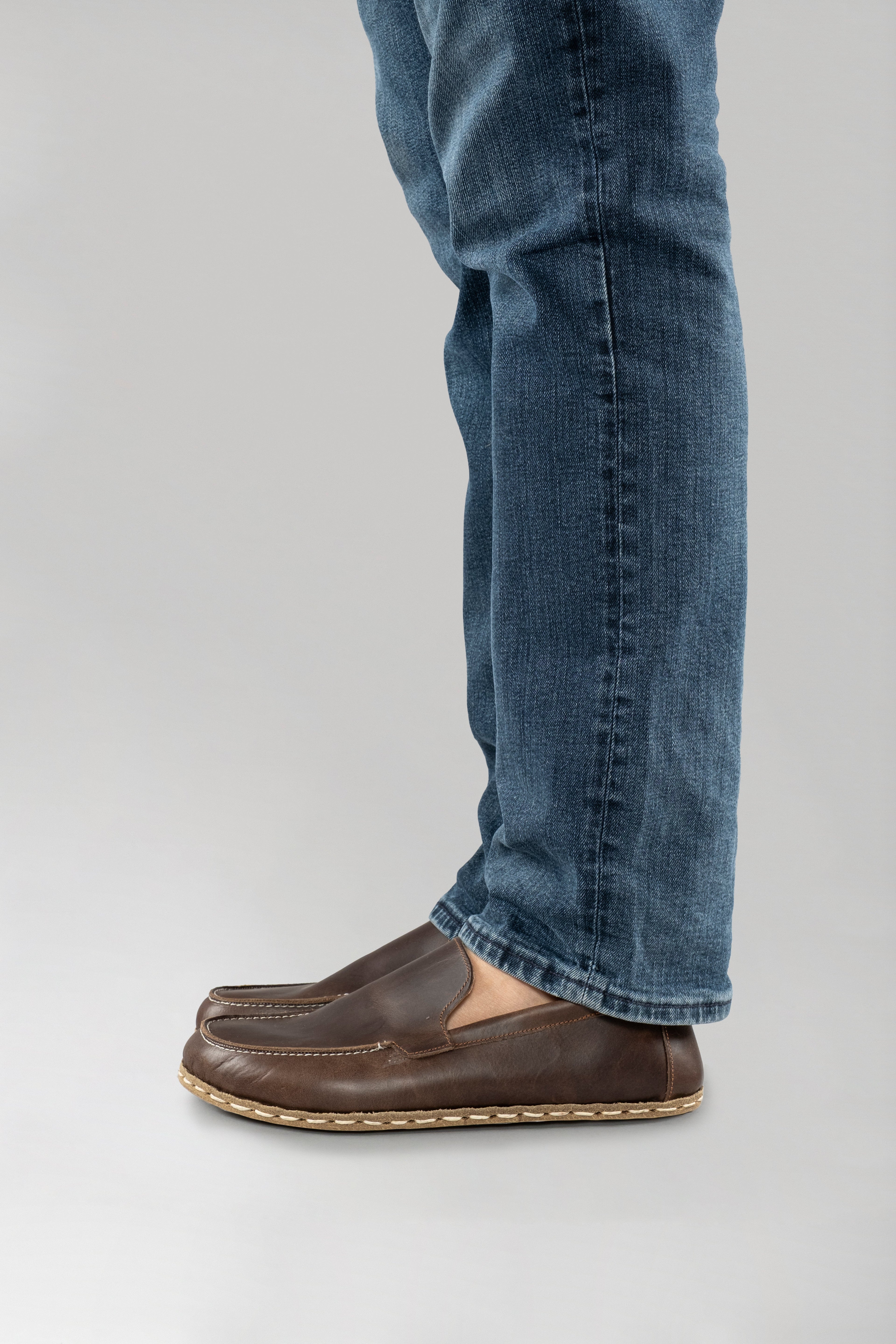 Men's Coffee Brown Moccasins