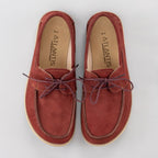 Men's Burgundy Boat Shoes