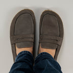 Men's Gray Penny Loafers