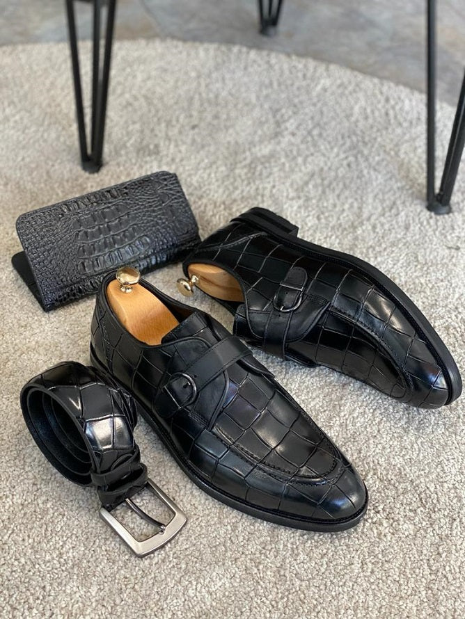 Sardinelli Aarberg Black Buckle Loafers
