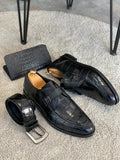 Sardinelli Aarberg Black Buckle Loafers