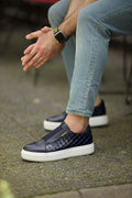 Sardinelli Lecce Laceless Blue Slip On Sneakers