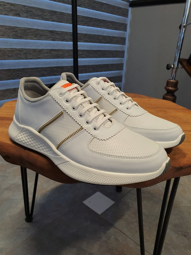 Sardinelli Lazio White Mid-Top Sneakers