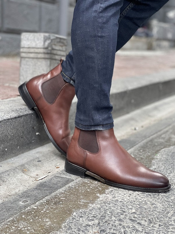 Brown Chelsea Boots for Men 39