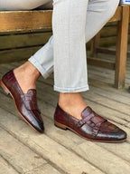 Sardinelli Aarau Burgundy Monk Strap Loafers