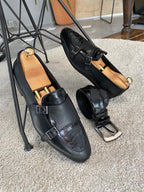 Sardinelli Aarberg Black Double Monk Strap Shoes