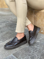 Sardinelli Aarberg Brown Double Monk Strap Loafers