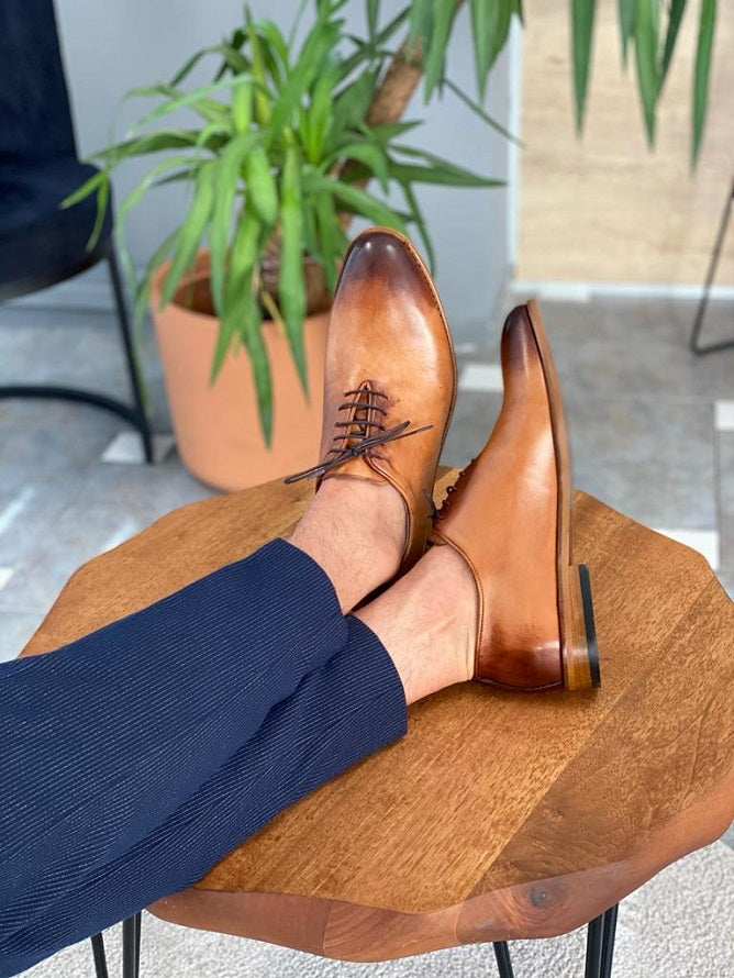 Top Mens Aarberg Lace Up Tan Oxford Shoes | Classic Look in USA 40 Top Mens Aarberg Lace Up Tan Oxford Shoes | Classic Look in USA 40