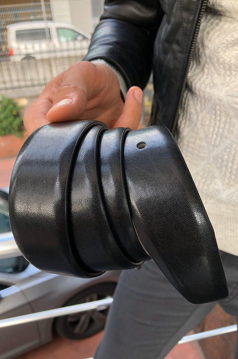 Sardinelli Bari Leather Belt – Black