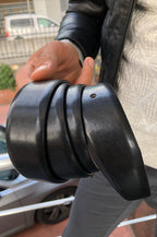 Sardinelli Bari Leather Belt – Black